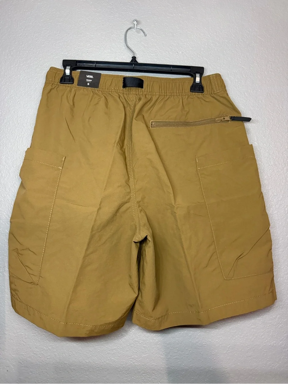Vans Men's Caramel Utility Hybrid Shorts with Black Webbing Belt